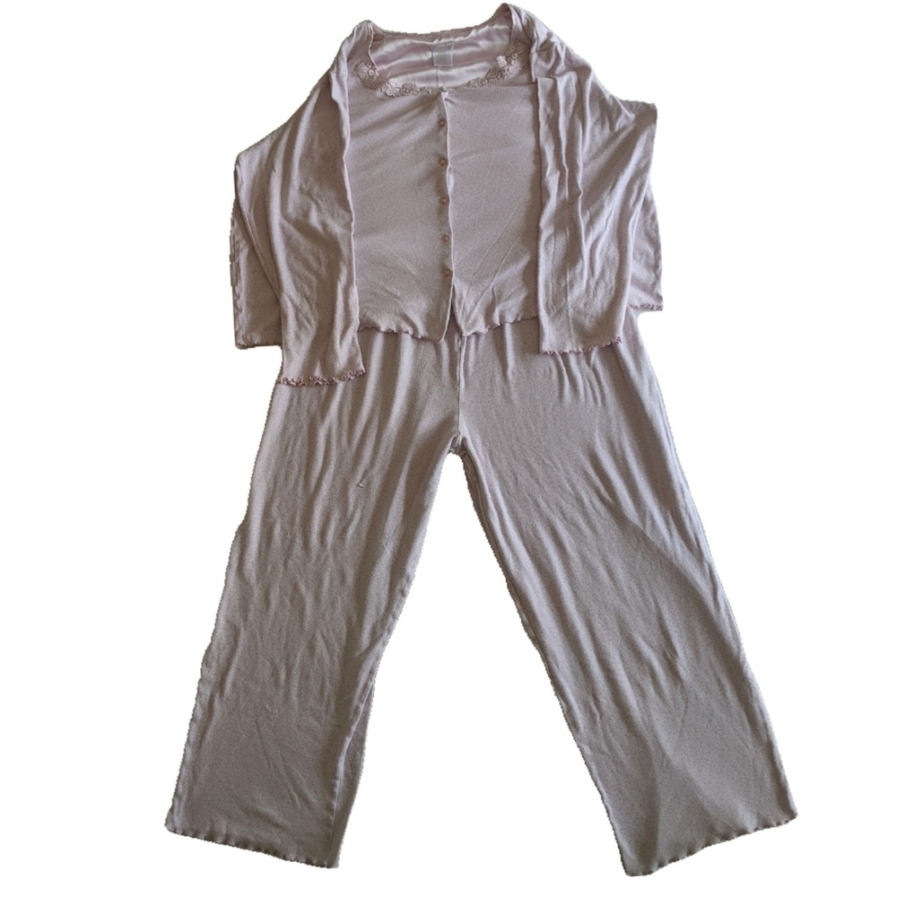 Secret Treasures Intimate women's plus size soft pink pajamas set